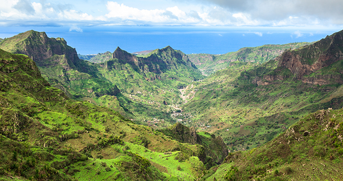 Mountains at Serra Malagueta, Santiago Island, Cape Verde