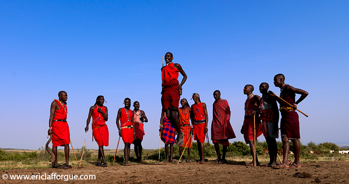 Maasai dancing Kenya Eric Lafforgue