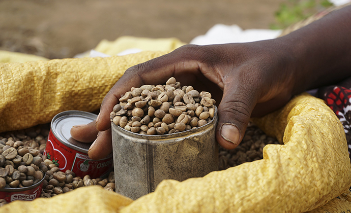 Coffee Diego Suarez market Madagascar by Nicole Motteux