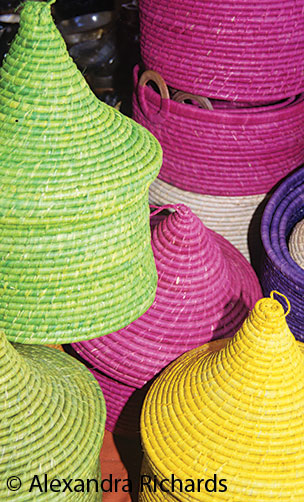 Handmade baskets © Alexandra Richards