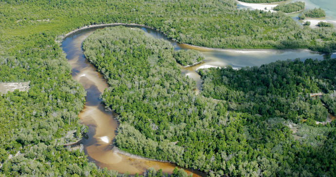 An aerial view of the coastal waters of Mozambique © EcoPrint, Shutterstock An aerial view of the coastal waters of Mozambique by EcoPrint, Shutterstock