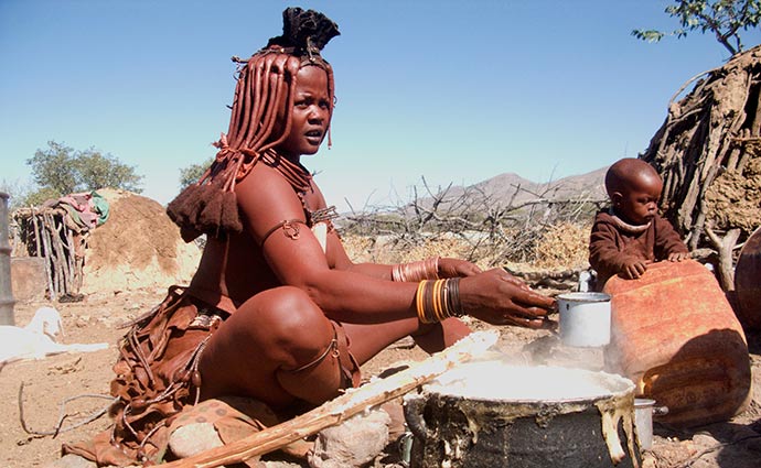 Himba women Kaokoland Namibia by Emma Thomson