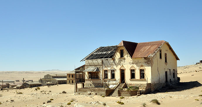 abandoned buildings, Kolmanskop by Matej Hudovernik, Shutterstock