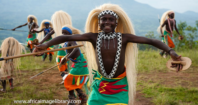 Intore dancing in Rwanda © Ariadne Van Zandbergen, Africa Image Library