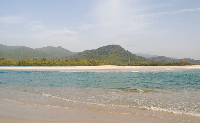 Beach river number two by National Tourist Board of Sierra Leone