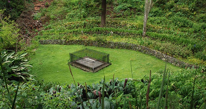 Napoleon's tomb St Helena by Tricia Hayne