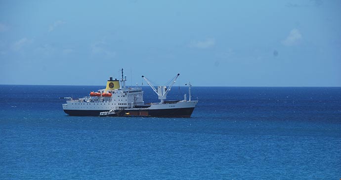 RMS St Helena by Tricia Hayne