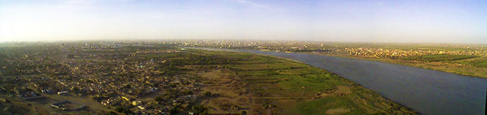 bend river nile khartoum sudan africa by İnebolulu Wikipedia