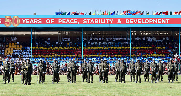 Soldiers, Mavuso Trade and Exhibition Centre, Swaziland by Sophie Ibbotson