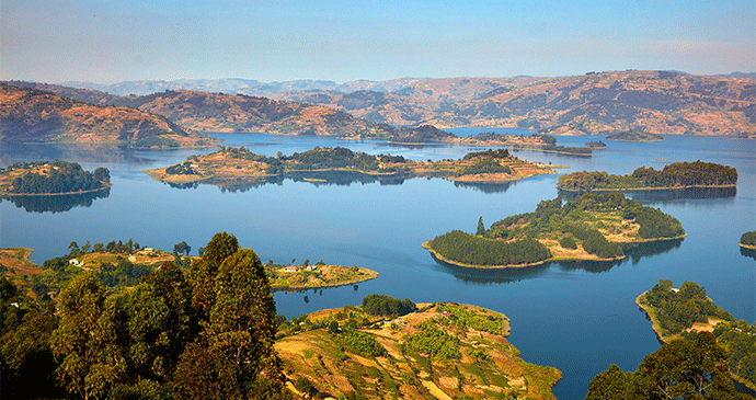 Lake Bunyonyi Uganda by A. F. Smith Shutterstock most spectacular lakes in the world