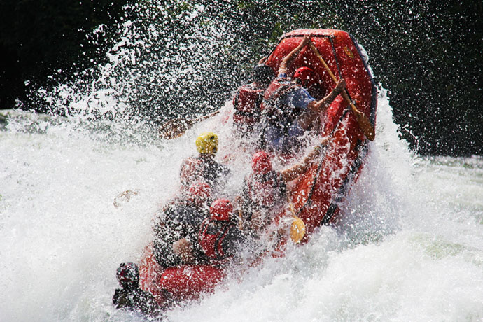 Nile rafting Bujagali Jinja Upper Nile Uganda by Nile River Explorers