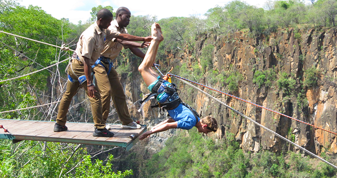 Gorge swing Victoria Falls Zimbabwe Zambia by Wild Horizons