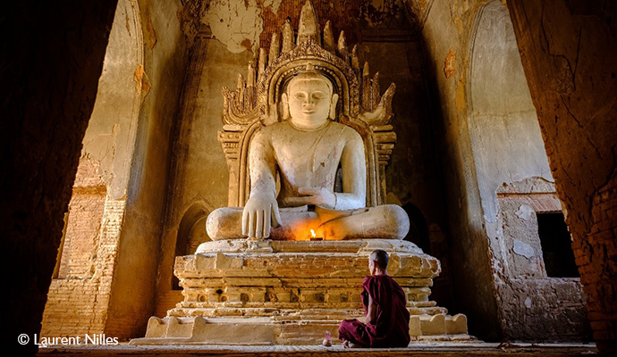 Bagan monastery Myanmar Asia by Laurent Nilles