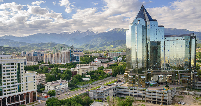Cityscape Almaty Kazakhstan by EXPO-2017 National Company