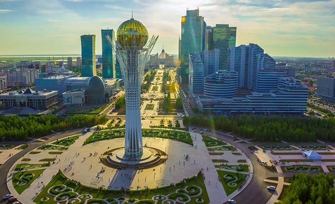 Cityscape Astana Kazakhstan by EXPO-2017 National Company