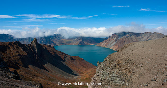 Lake Chon Mount Paektu North Korea by Eric Lafforgue most spectacular lakes in the world