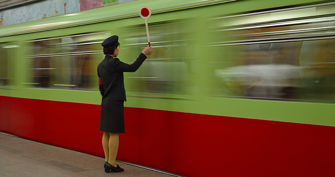 Pyongyang Metro Pyongyang North Korea by Carl Meadows