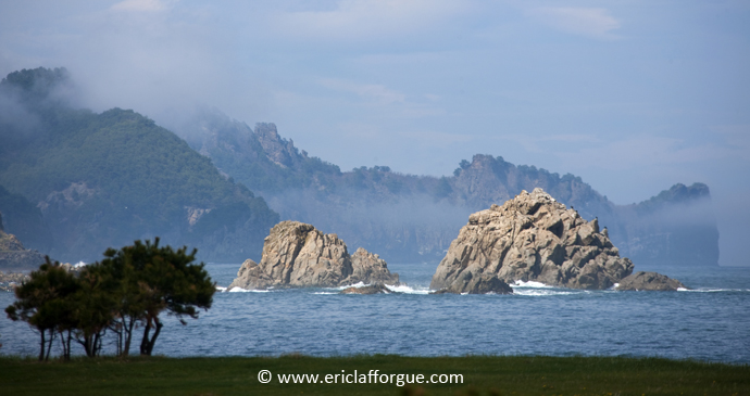 Rugged beaches along the coast of Chilbo, North Korea by Eric Lafforgue, www.ericlafforgue.com