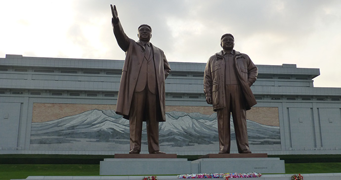 Mansudae Grand Monument on Mansu Hill, North Korea © Hilary Bradt