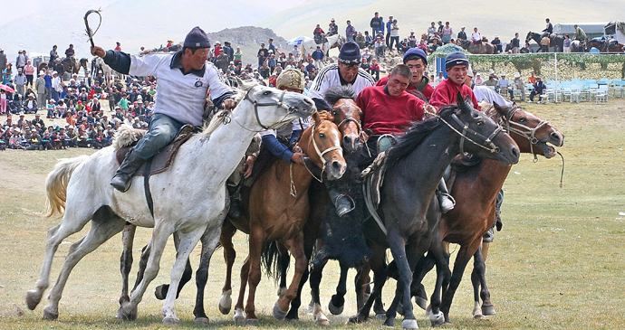 Dead goat polo, Tajikistan by Maximum Exposure Productions