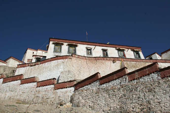 Gyantse fortress Shigatse Prefecture Tibet China by Michael Buckley