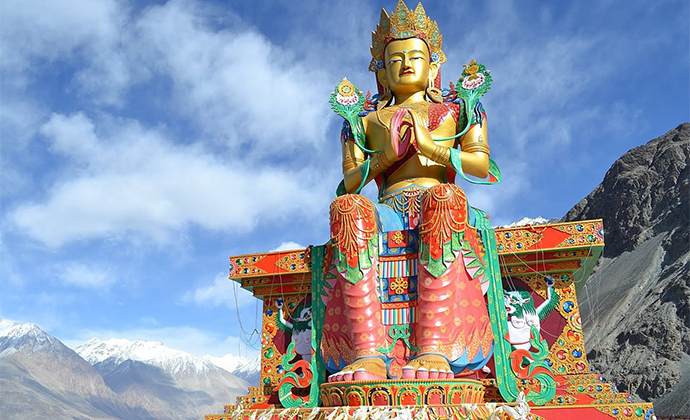 Maitreya Buddha Diskit Gompa Ladakh Ravi Kumar Wikimedia Commons