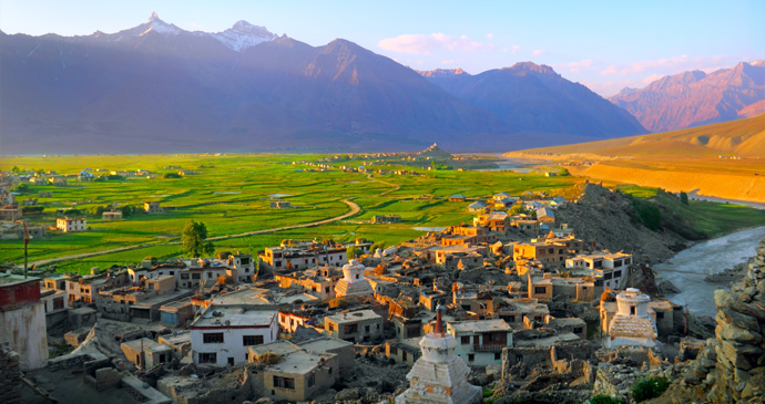 Padum, the main base for treks through the spectacular Zanskar Valley, Kashmir, India by Natalia Davidovich, Shutterstock