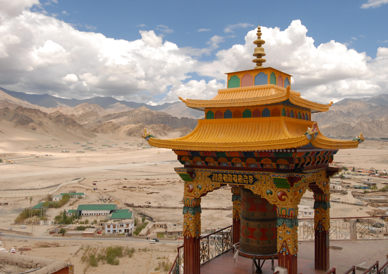 Spituk Gompa, Buddhist monastery overlooking the Indus river, Kashmir, India by Maximum Exposure Productions 2013