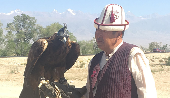 eagle hunter, World Nomad Games, Kyrgyzstan by Carys Homer