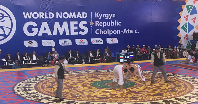 nomad wrestling, World Nomad Games, Kyrgyzstan by Carys Homer