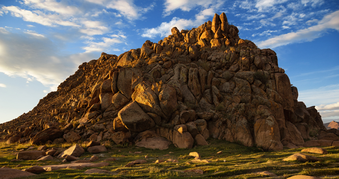 Desert mountains in the Khovd River valley, Western Mongolia by Maxim Petrichuk, Shutterstock
