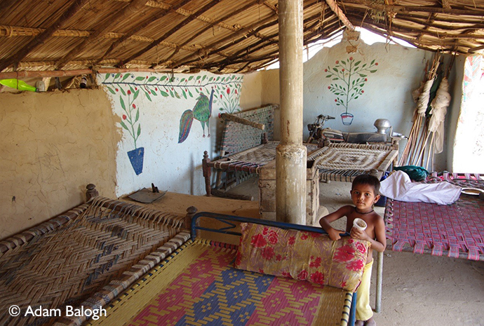 Mud house Bhambore Pakistan by Adam Balogh