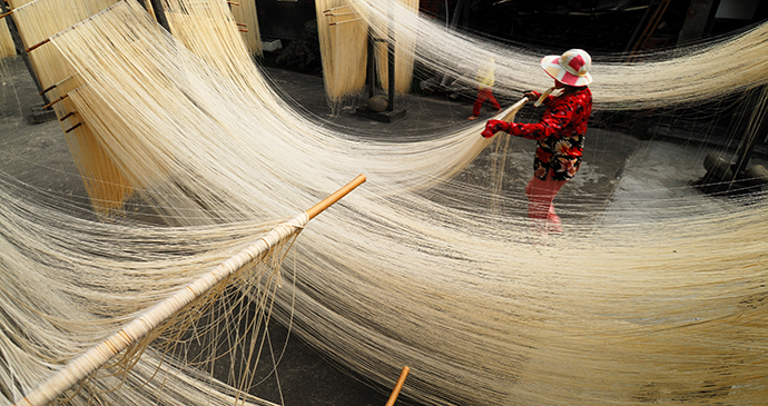Drying noodles Taiwan liou sojan Shutterstock