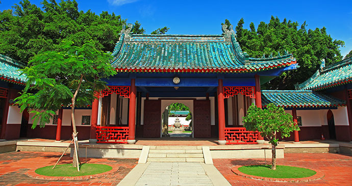 Koxinga shrine Tainan Taiwan by Z H Chen Shutterstock