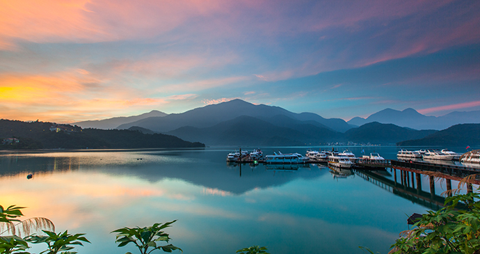 Sun Moon Lake Taiwan by higrace Shutterstock most spectacular lakes in the world 