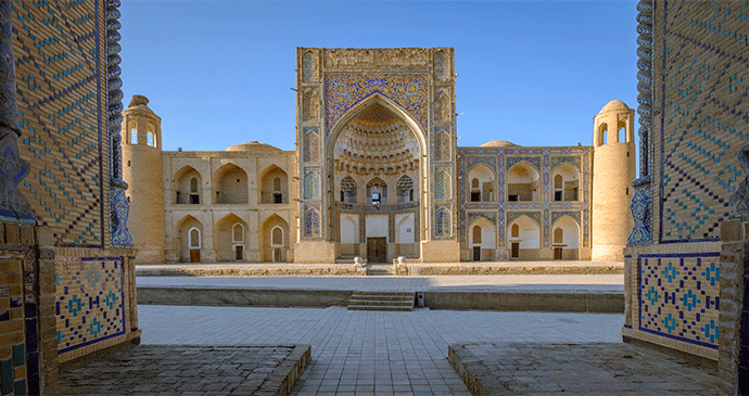 Poi Kalyon Madrasa Bukhara Uzbekistan by Laurent Nilles