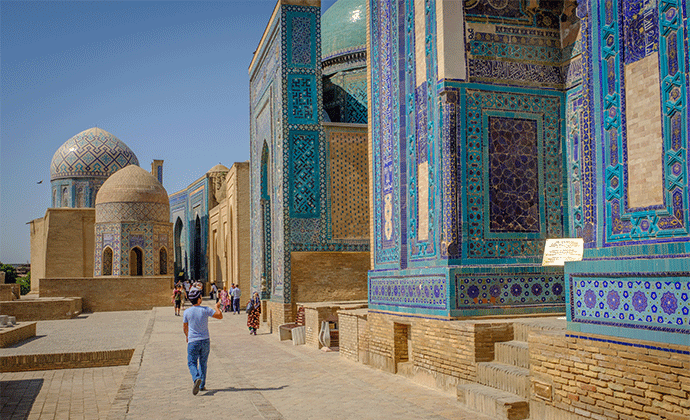 Shah-i Zinda Samarkand Uzbekistan by Laurent Nilles