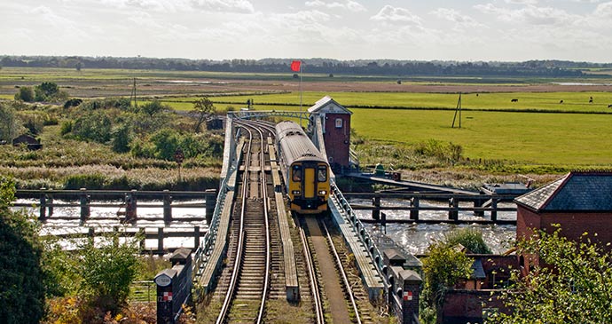 Reedham Swing Bridge UK by Gerry Balding