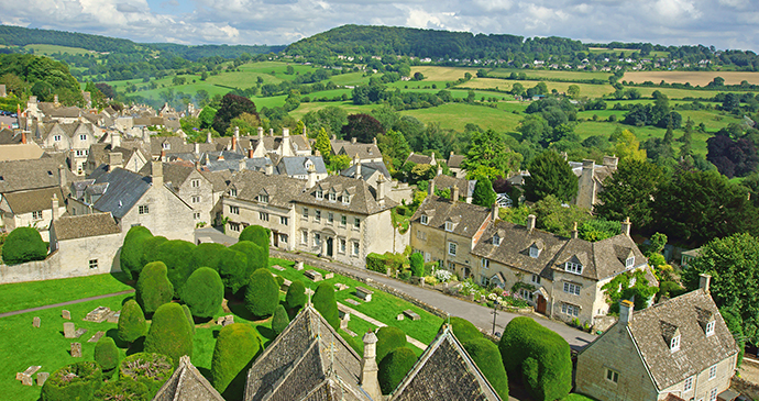 Painswick, Cotswolds, England by PJ photography, Shutterstock