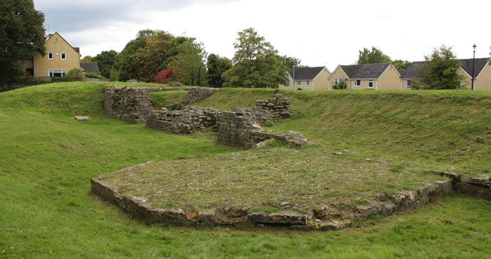 The remains of Cirencester's Roman wall © Anna Moores