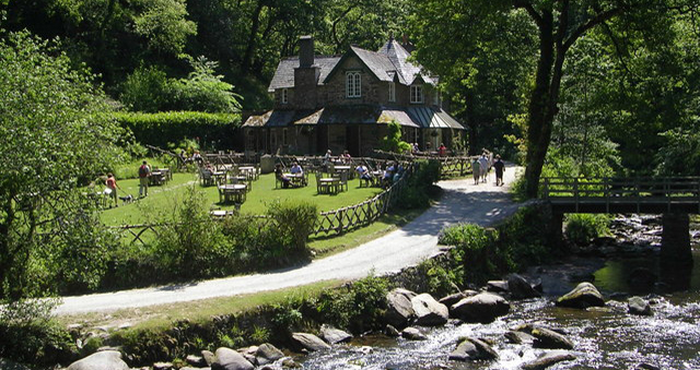 Watersmeet house, Exmoor, UK by Mark Percy, Wikimedia Commons