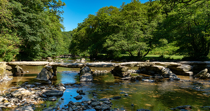 Tarr Steps, Exmoor, UK by Adrian Baker, Shutterstock