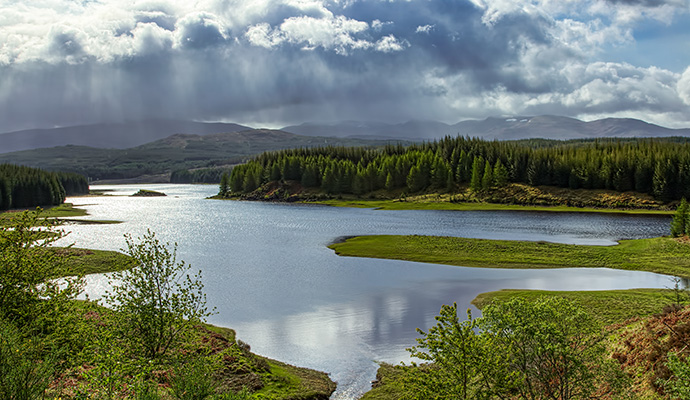 Loch Laggan Highland Britain by Phillip Bird LRPS CPAGB Shutterstock best paddleboarding lakes Britain