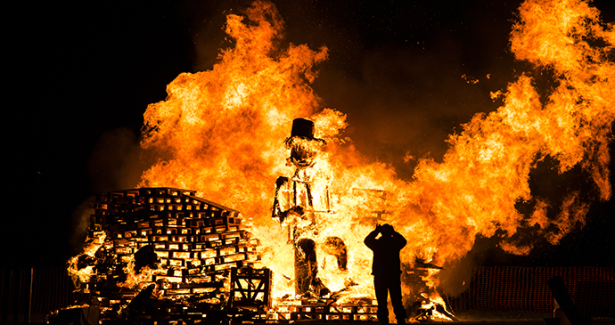 Bonfire, Lewes, Sussex, England by Mitotico, Shutterstock