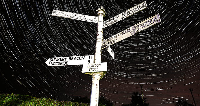 Stargazing Blagdon Cross Exmoor by Exmoor National Park connecting with nature Britain