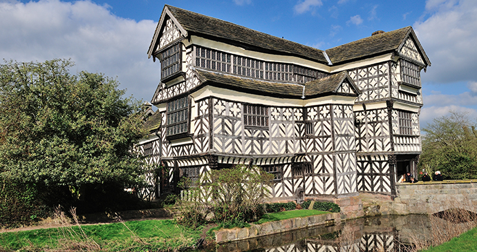 Little Moreton Hall Congleton Cheshire England by C. J. Williamson, Shutterstock