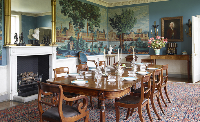 Dining Room Stonor Park Chilterns by Simon Upton Shutterstock