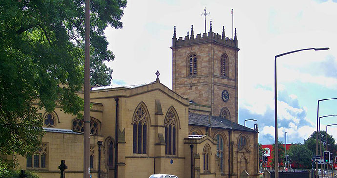 Dewsbury Minster Yorkshire UK by Mtaylor848, Wikimedia Commons