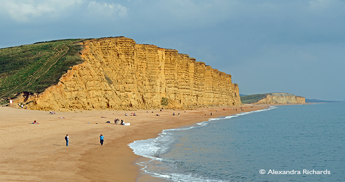 West Bay Cliffs, Coast, Dorset, England, British Isles © Alexandra Richards 