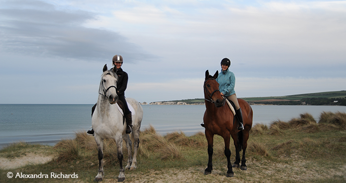 Horseriding Studland England UK by Alexandra Richards